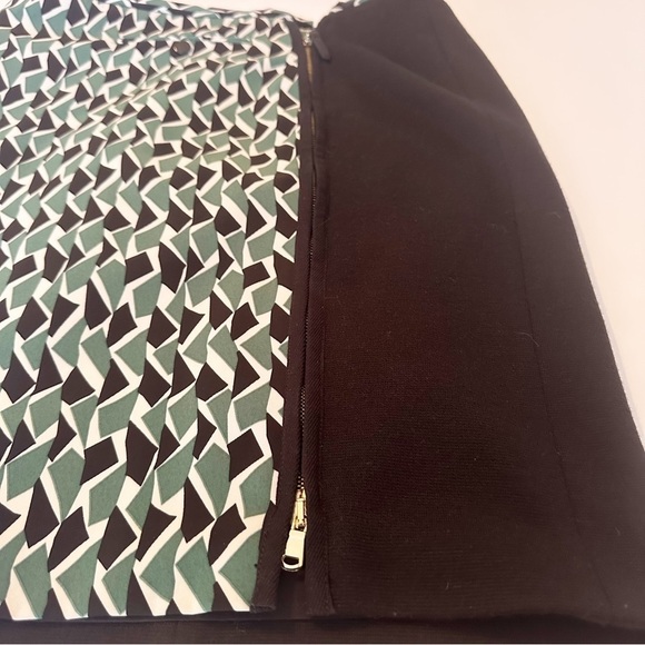 M by Missoni Dual Zipper Green Black Pencil Skirt - Italian 44 / US 8 - Picture 9 of 15